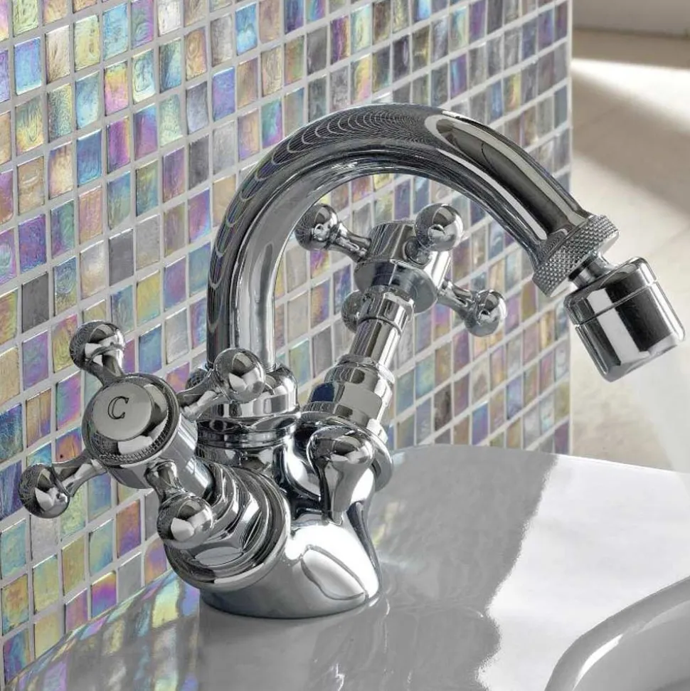 Miscelatore Monoforo da Bidet Vintage in Ottone Made in Italy – Elisea
