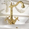 Miscelatore Monoforo Lavabo di Design Vintage in Ottone Made in Italy – Ursula