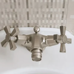 Miscelatore Monoforo per Bidet in Ottone, Stile Vintage Made in Italy – Silvana