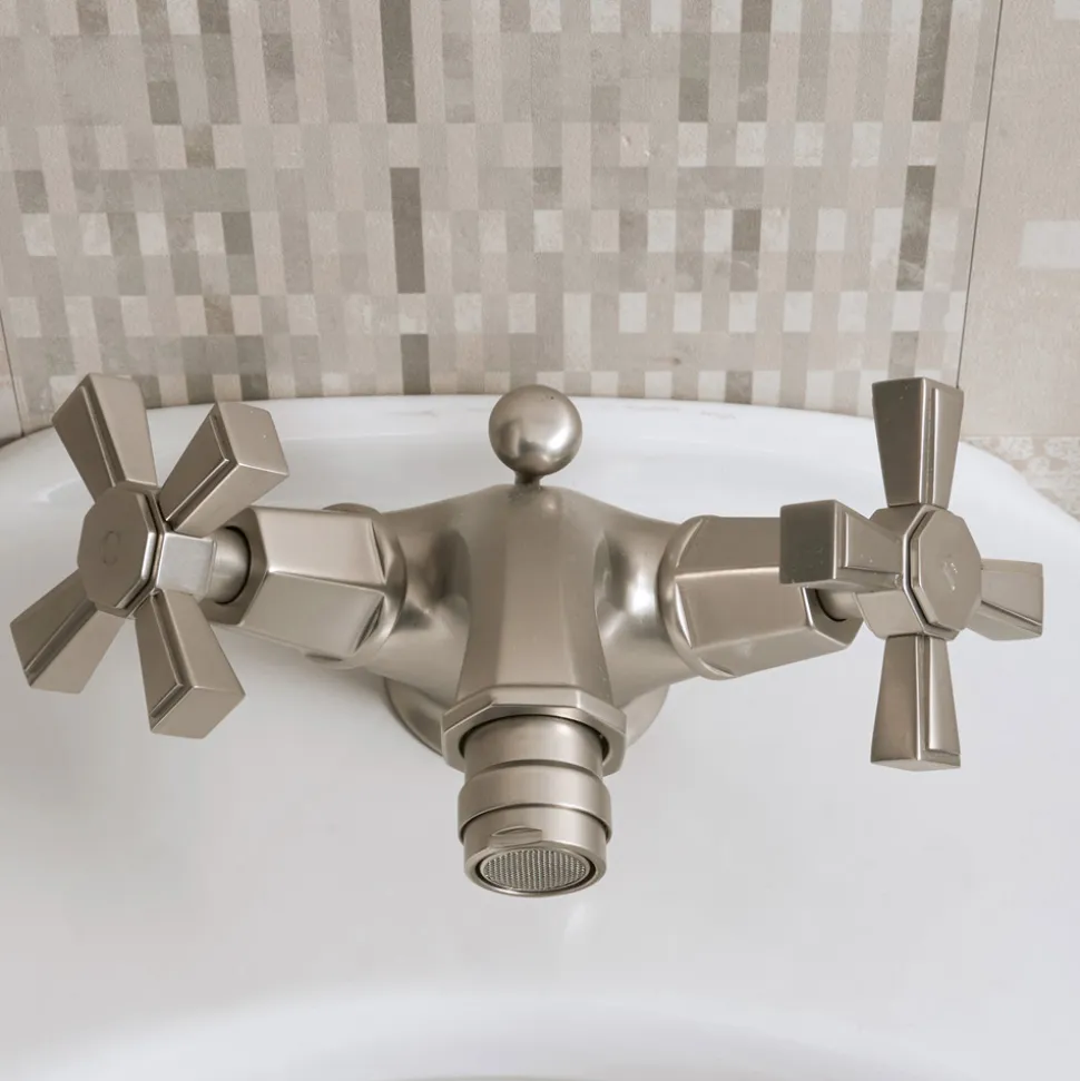Miscelatore Monoforo per Bidet in Ottone, Stile Vintage Made in Italy – Silvana