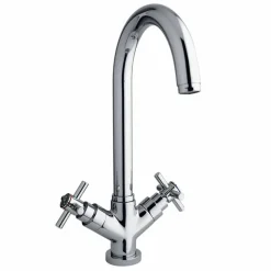 Miscelatore Monoforo per Lavabo da Cucina in Ottone Cromo Made in Italy - Sedano