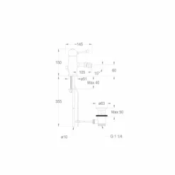 Miscelatore per Bidet di Design Moderno in Ottone Made in Italy - Binsu
