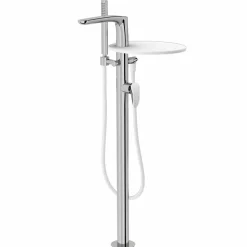 Miscelatore per Bordo Vasca a Colonna in Ottone di Design Made Italy - Benello