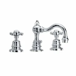 Miscelatore per Lavabo a 3 Fori Alto 130 mm in Ottone Made in Italy - Binsu