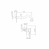 Miscelatore per Lavabo a Muro in Ottone Made in Italy - Neno