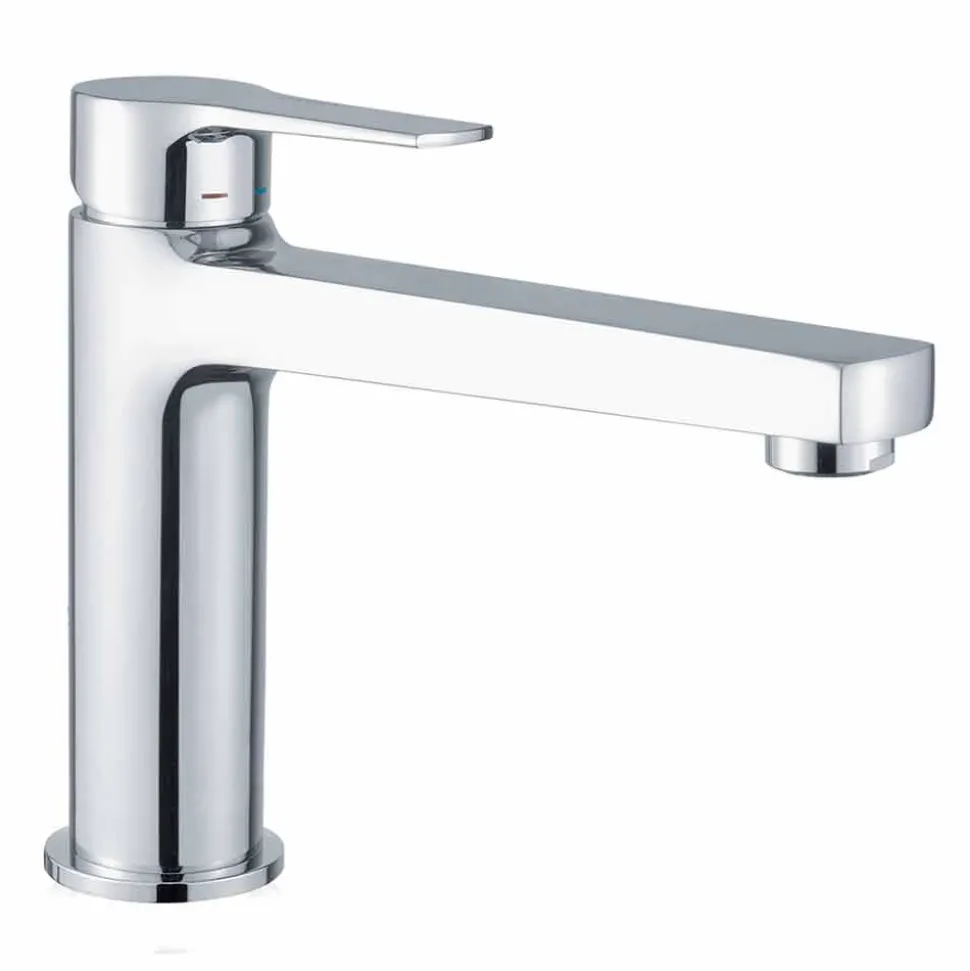 Miscelatore per Lavabo Bagno con Scarico in Ottone Made in Italy - Sindra