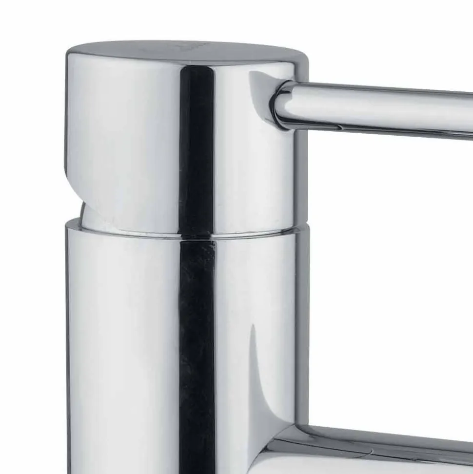 Miscelatore per Lavabo Bagno in Ottone Cromato Moderno Made in Italy - Ermia