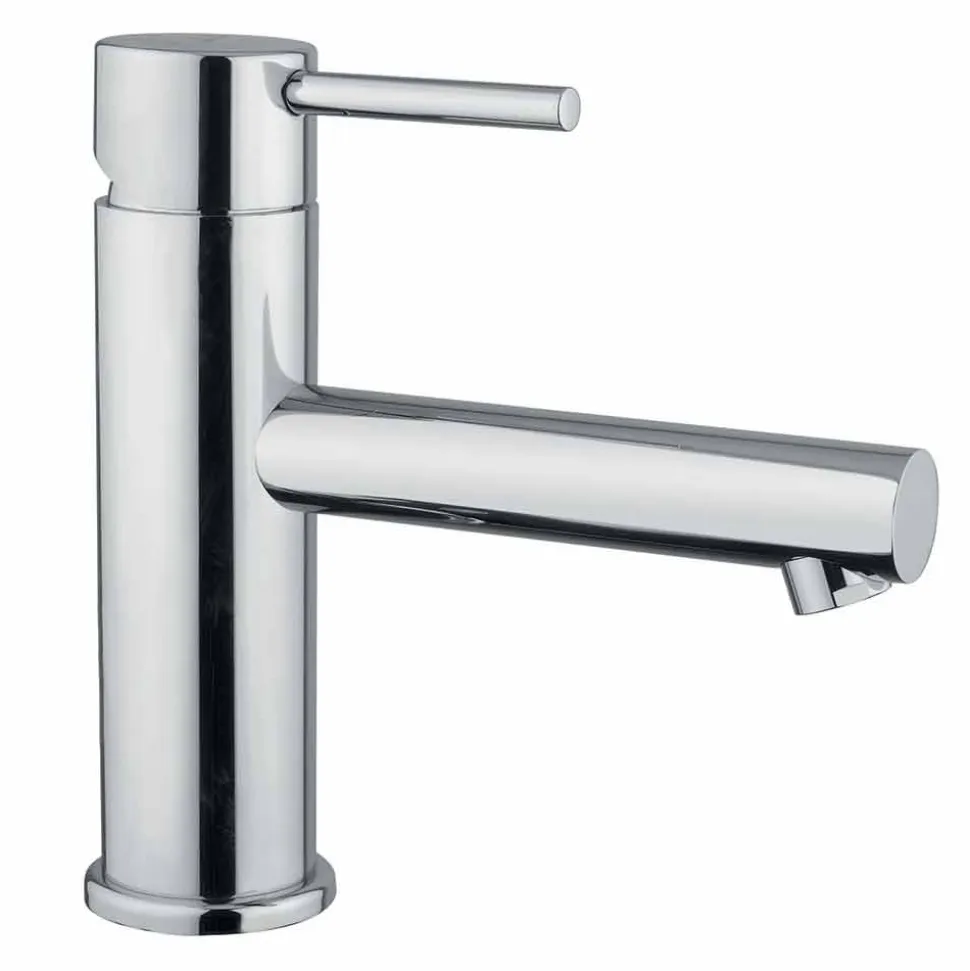 Miscelatore per Lavabo Bagno in Ottone Cromato Moderno Made in Italy - Ermia