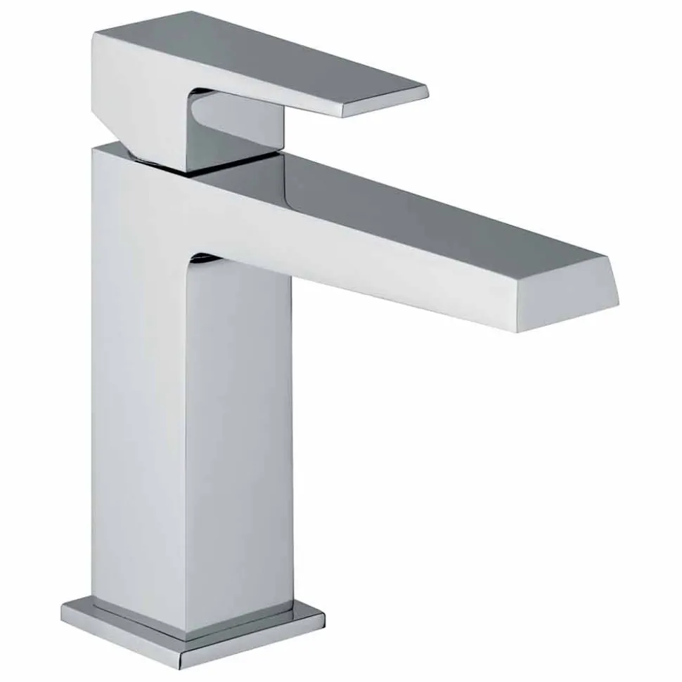 Miscelatore per Lavabo Bagno con Scarico in Finitura Cromo Made in Italy - Galla
