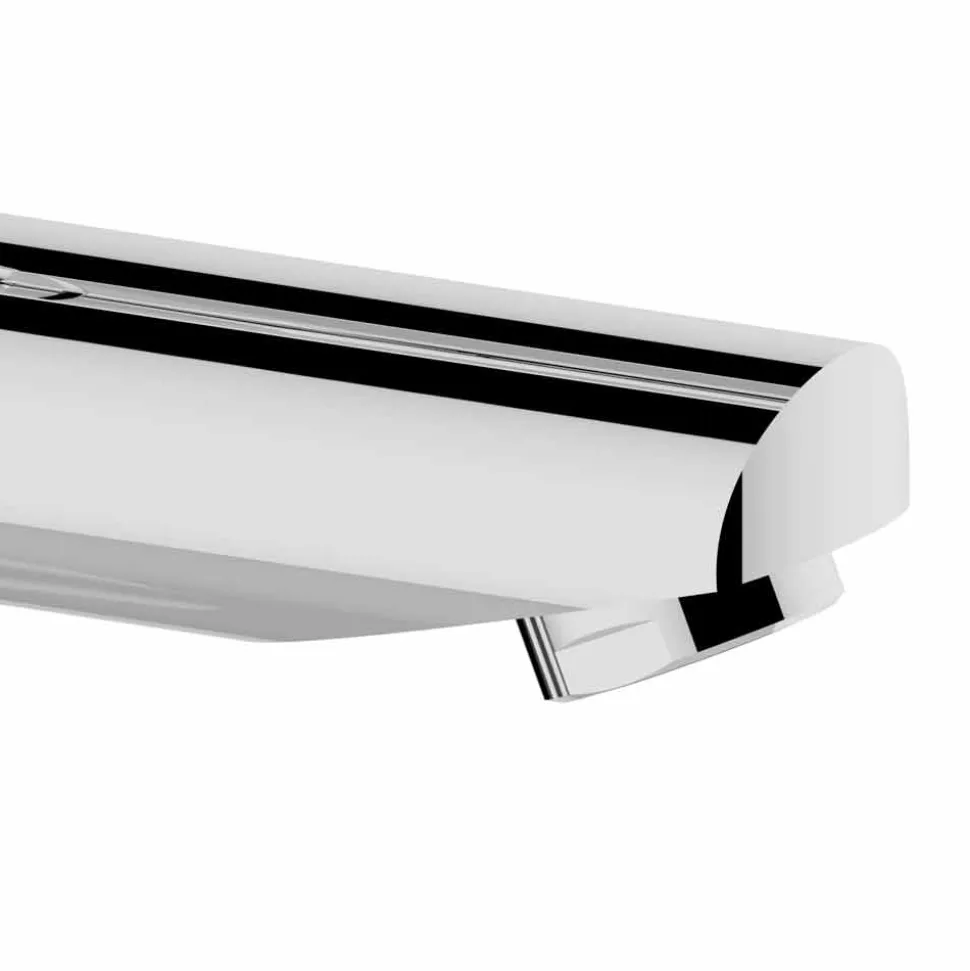 Miscelatore per Lavabo Bagno in Ottone Finitura Cromato, Design Pregiato - Zanio