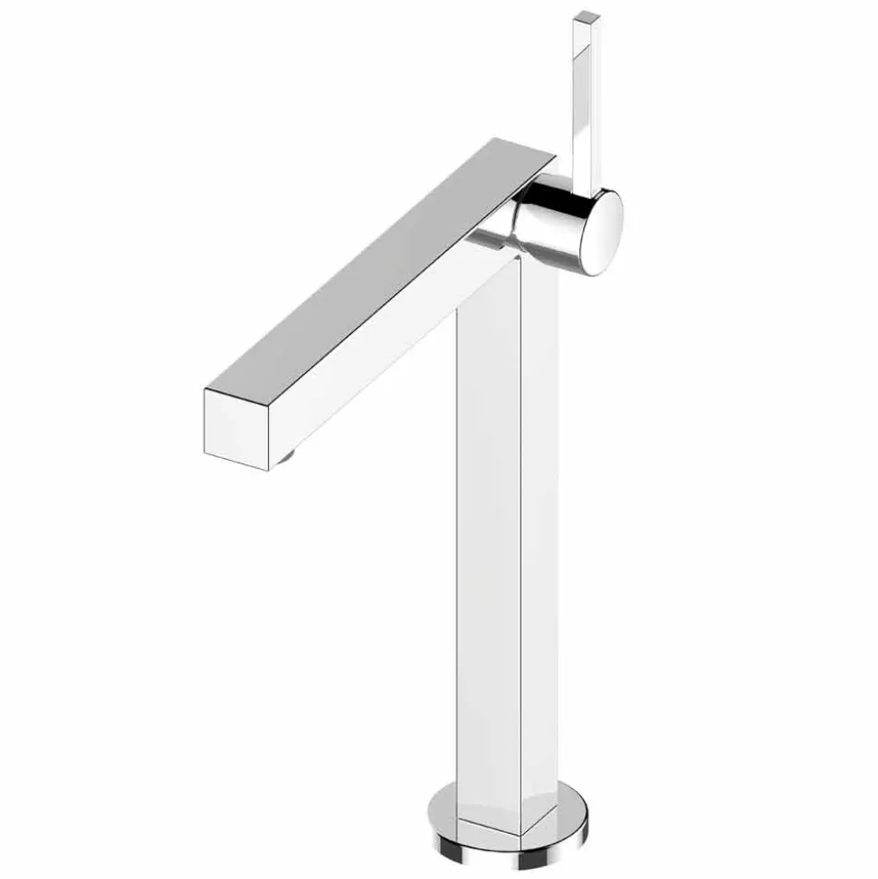 Miscelatore per Lavabo Bagno in Ottone Finitura Cromata, Alta Qualità - Girino
