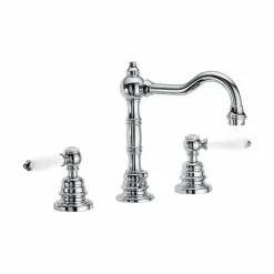 Miscelatore per Lavabo Bagno da Appoggio in Ottone Cromato Made in Italy - Binsu