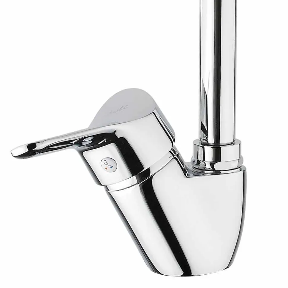 Miscelatore per Lavabo Cucina in Ottone Cromato Orientabile Made in Italy - Cino