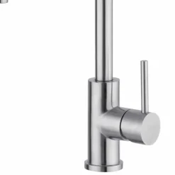 Miscelatore per Lavabo Cucina Orientabile in Acciaio Inox Made in Italy - Lilio