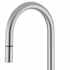Miscelatore per Lavabo Cucina Orientabile in Acciaio Inox Made in Italy - Lilio