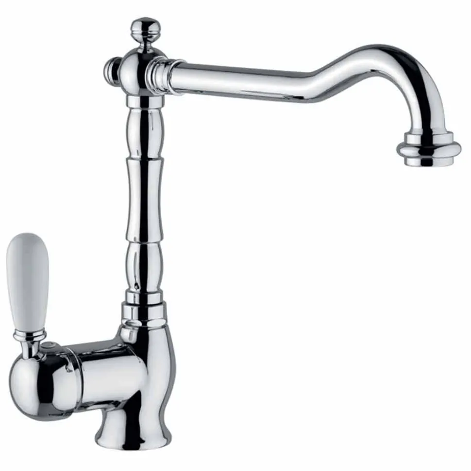 Miscelatore per Lavabo da Cucina Classico in Ottone Made in Italy - Adonis