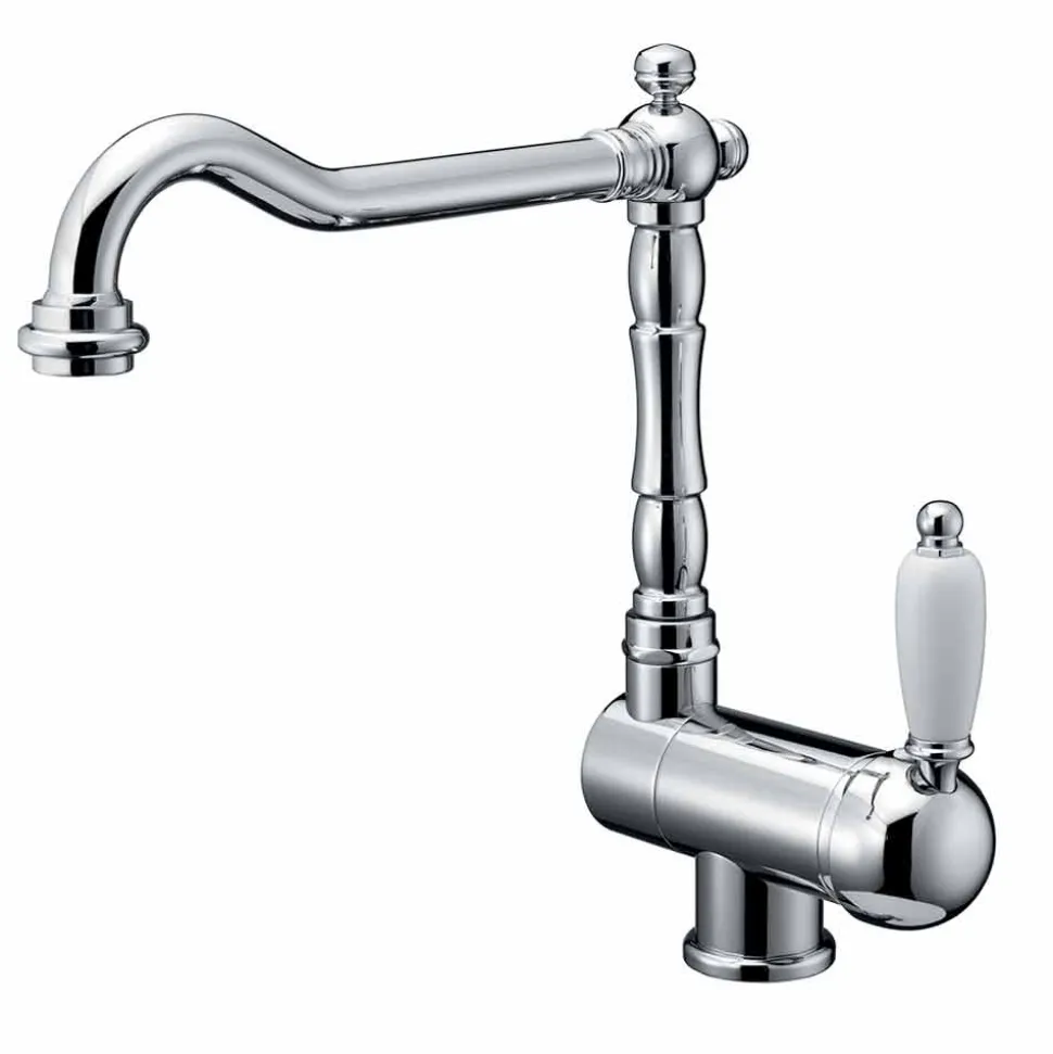 Miscelatore per Lavabo da Cucina Stile Classico in Ottone Made in Italy - Annodo