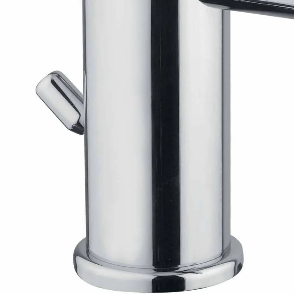Miscelatore per Lavabo in Ottone Cromato con Scarico Made in Italy - Ermia