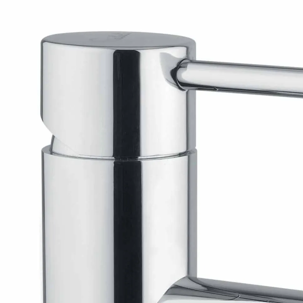 Miscelatore per Lavabo in Ottone Cromato con Scarico Made in Italy - Ermia