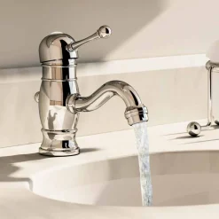 Miscelatore per Lavabo in Ottone Cromato Alto 150 mm Made in Italy - Binsu