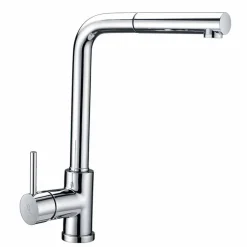 Miscelatore per Lavabo in Ottone con Doccetta in ABS Made in Italy - Kalid