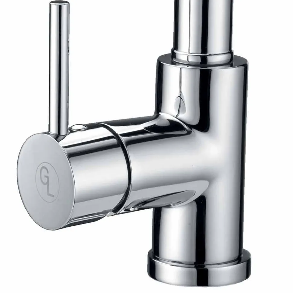 Miscelatore per Lavabo in Ottone con Doccetta in ABS Made in Italy - Kalid