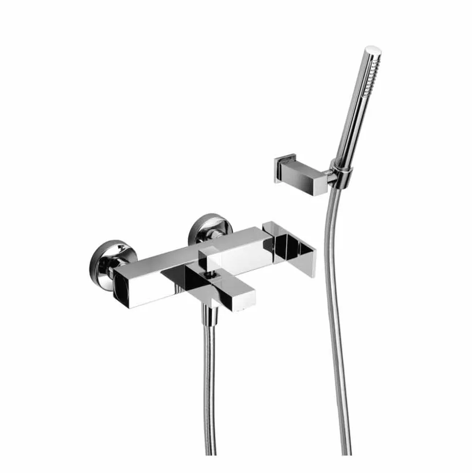 Miscelatore per Vasca da Bagno Moderno con Kit Doccia Made in Italy - Bibo