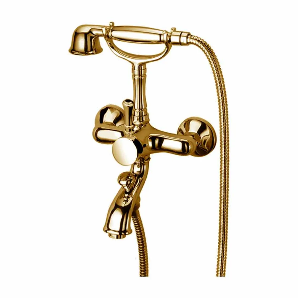 Miscelatore per Vasca da Bagno Esterno in Ottone Made in Italy - Neno