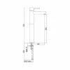 Miscelatore Prolungato per Lavabo in Ottone Senza Scarico Made in Italy - Ermia