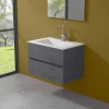 Mobile a Sospensione per il Bagno con Lavabo Integrato in 3 Dimensioni - Marione