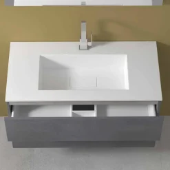 Mobile a Sospensione per il Bagno con Lavabo Integrato in 3 Dimensioni - Marione