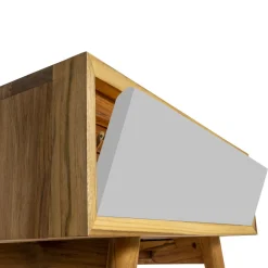 Mobile Bagno a Terra in Teak Naturale con Cassetto in Mogano - Gatien