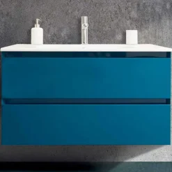 Mobile Bagno 90 cm, Lavabo e Specchio Moderni – Becky