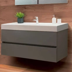 Mobile Bagno 120 cm, Specchio e Lavabo – Becky