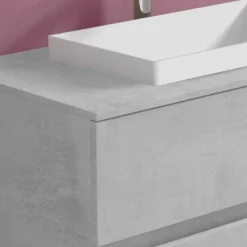 Mobile Bagno con Lavabo a Incasso, Design Moderno a Sospensione - Casimira