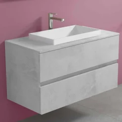 Mobile Bagno con Lavabo a Incasso, Design Moderno a Sospensione - Casimira