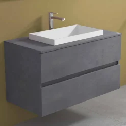 Mobile Bagno con Lavabo a Incasso, Design Moderno a Sospensione - Casimira