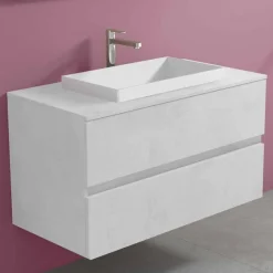 Mobile Bagno con Lavabo a Incasso, Design Moderno a Sospensione - Casimira