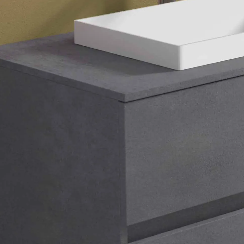 Mobile Bagno con Lavabo a Incasso, Design Moderno a Sospensione - Casimira
