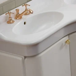 Mobile Bagno Monocolore con Lavabo in Ceramica Bianca - Candy