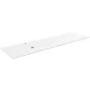 Mobile Bagno Sospeso 80 cm in Vetro 8 mm Temperato e Rovere Europeo - Excelsior