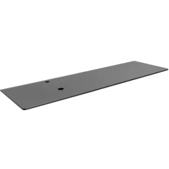 Mobile Bagno Sospeso 80 cm in Vetro 8 mm Temperato e Rovere Europeo - Excelsior