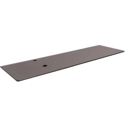 Mobile Bagno Sospeso 80 cm in Vetro 8 mm Temperato e Rovere Europeo - Excelsior