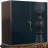 Mobile con base legno intagliata design di lusso, made in Italy, Sam