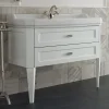 Mobile da Bagno con Due Cassetti e Lavabo in Ceramica Made in Italy - Rome