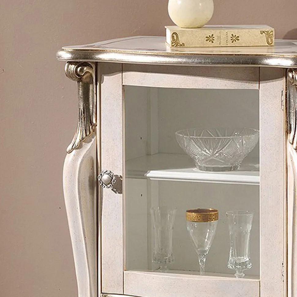 Mobile da Salotto Classico con 1 Anta Vetro o Legno Made in Italy - London