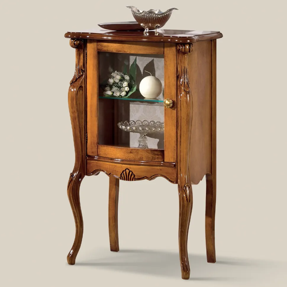 Mobile da Salotto Classico con 1 Anta Vetro o Legno Made in Italy - London