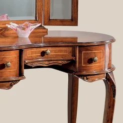 Mobile Pettiniera in Legno con Cassetti e Specchio Made in Italy - Luxury