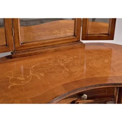 Mobile Pettiniera in Legno con Cassetti e Specchio Made in Italy - Luxury
