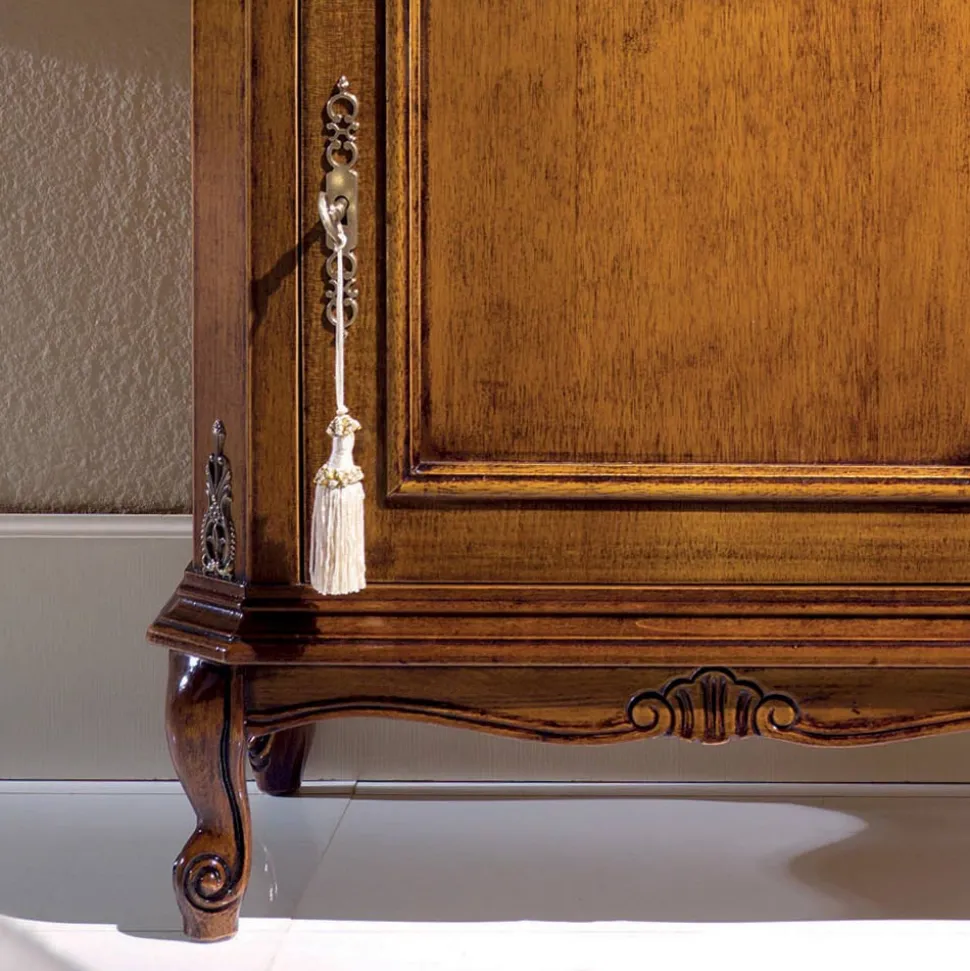 Mobile Porta Telefono Classico in Legno con Anta Made in Italy - Richard